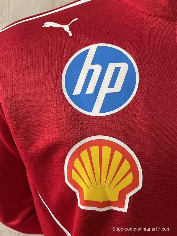 2025 F1 Scuderia Ferrari Red with White Stripe Team Jacket
