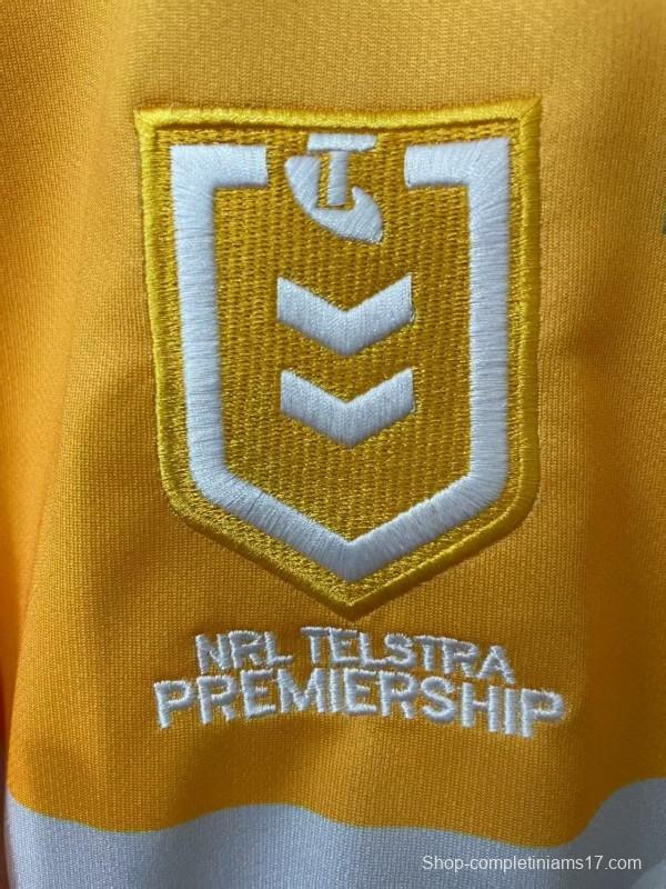 25/26 Newcastle Knights Gold with Navy Stripe Jersey