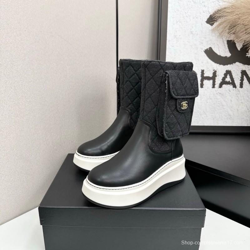 Chanel 2025 SS Short Boots Essential Autumn Winter Item - L Y00390