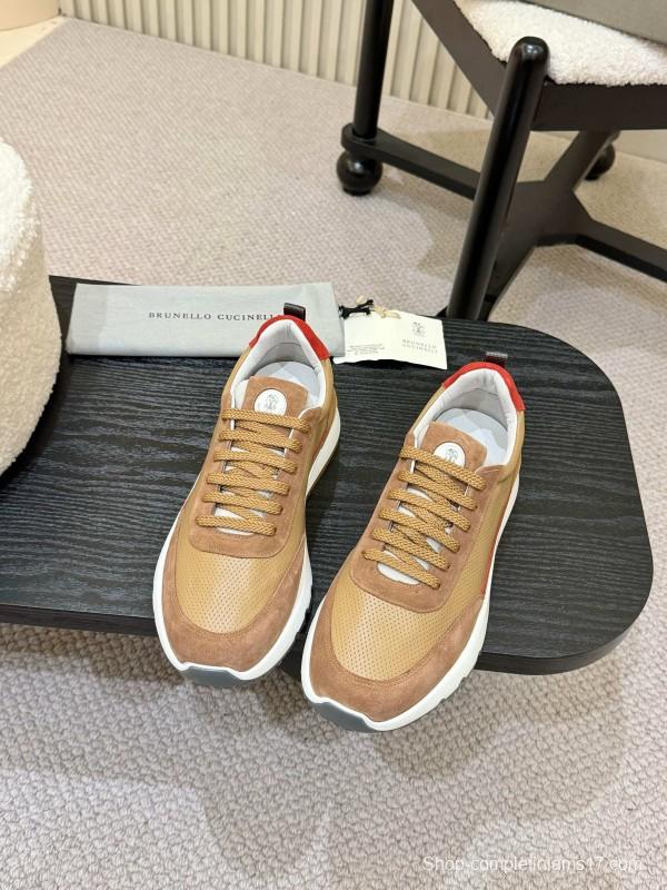 Brunello Cucinelli Casual Sneakers with Seasonal Colors and Leather Lining - KFY00320