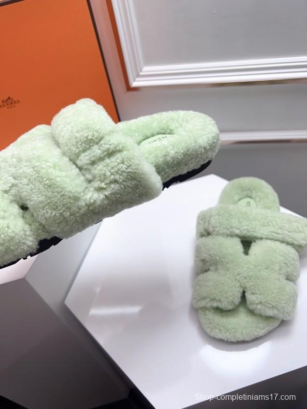 H ERLING Mao Slippers 2025 SS Collection Genuine Fur Comfort - LY00270