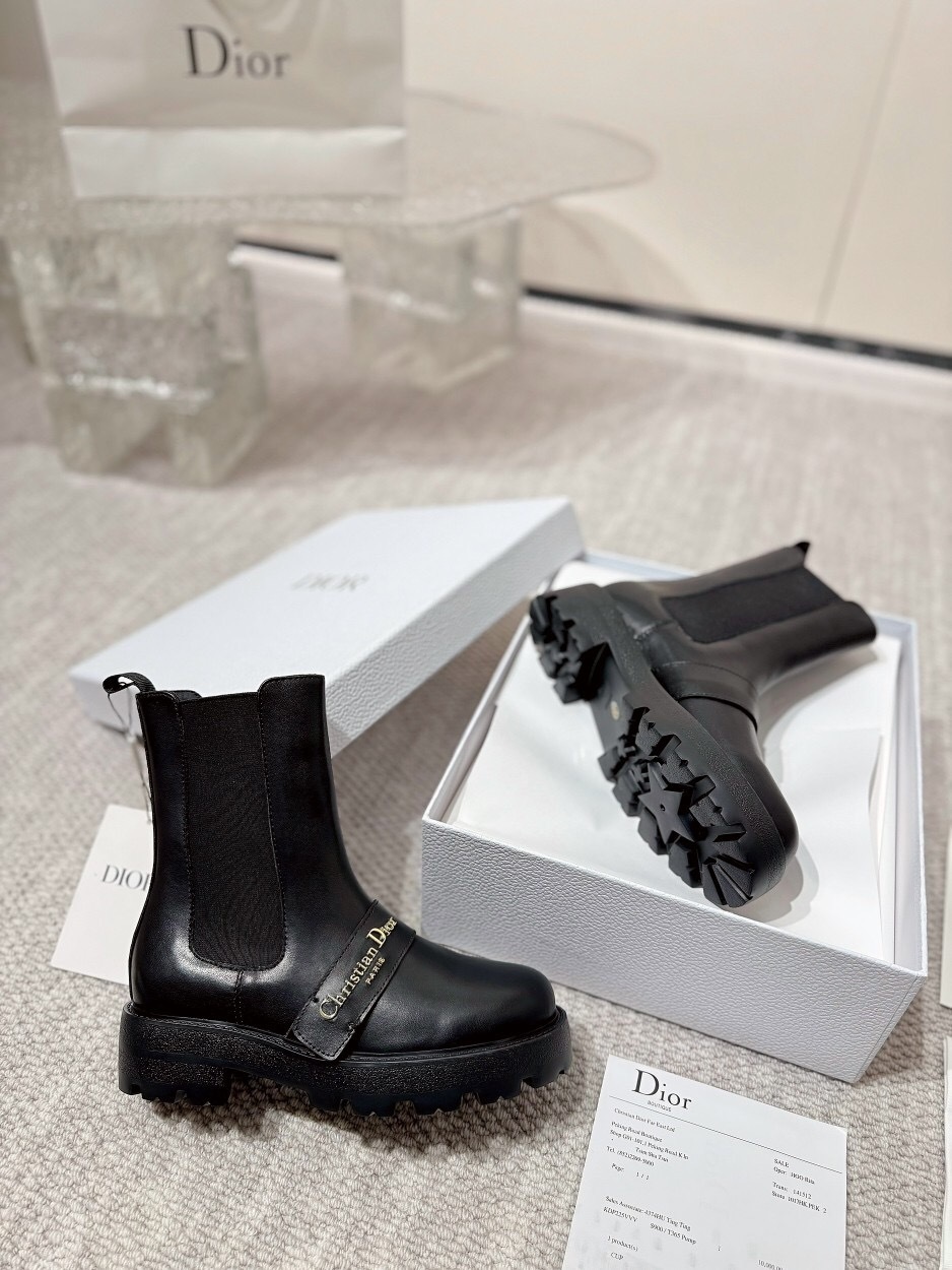 DIOR CHRONO Slip-On Motorcycle Boots - LY00340