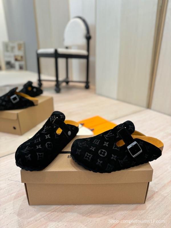 Louis Vuitton Louis Vuitton × BIRKENSTOCK Boston Soft Sole Mule Slippers - KFY00300