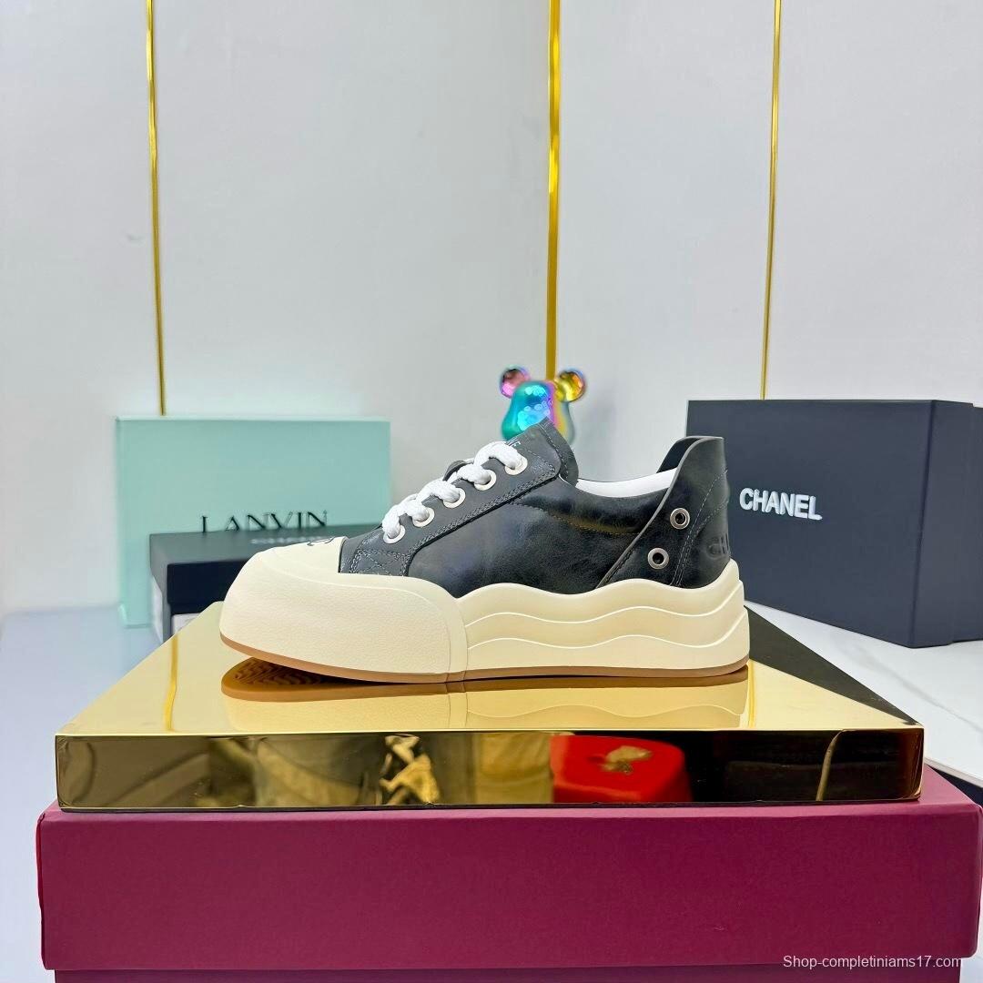 Chanel 2025 SS Panda Loafers Bread Shoes Original Calfskin - LY00320