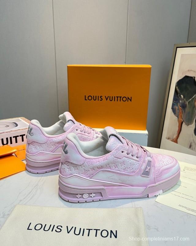 LV TRAINER Basketball Series Washed Sneakers - LY00430