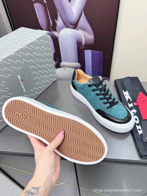 Kiton 2025/SS Tie-Detail Old Money Style Casual Men's Shoes - KFY00320