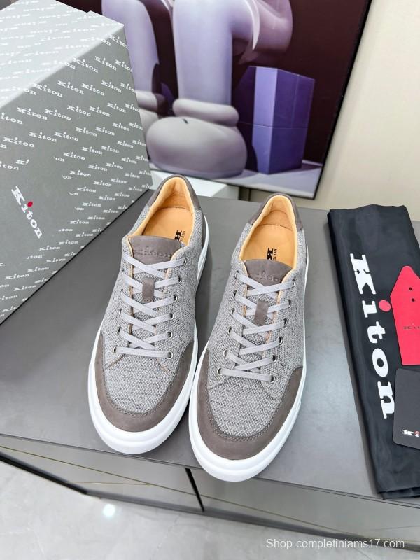 Kiton Tie-Down Old Money Style Casual Men's Shoes - KFY00320