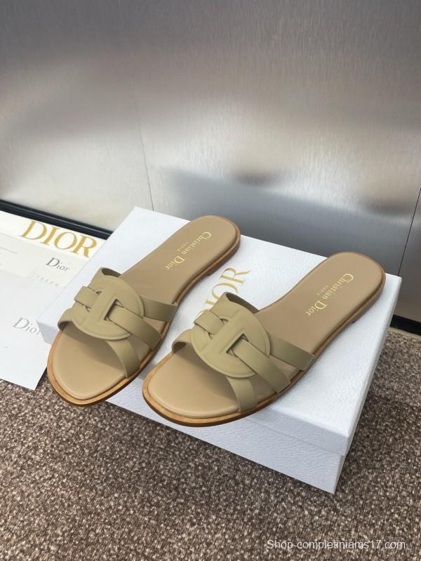 Dior D-Club Jelly Color Hollow Layered Cross Strap Women's Sandals - KFY00280