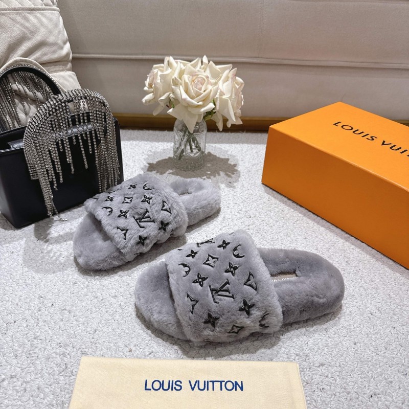 Lv 2025 SS Wool Lazy Slippers - LY00240