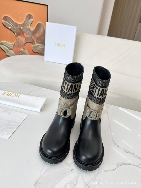 Dior 2025/SS Autumn Winter Boots Retro Work Boots Slip-On - LY00320