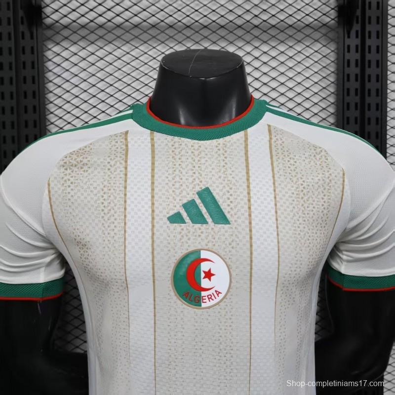 Player Version 2025 Algeria Home White Jersey