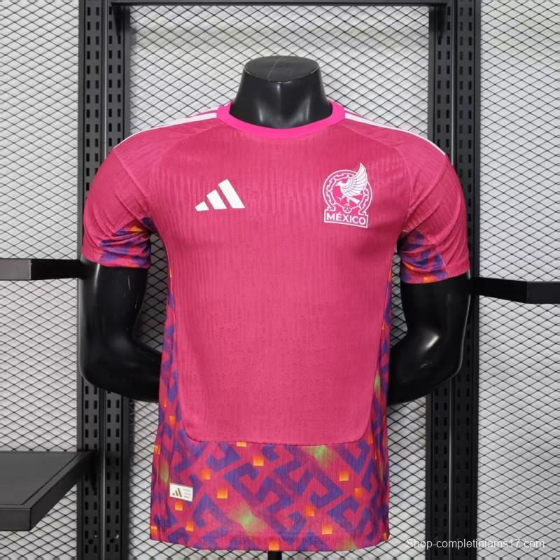 Player Version 2026 Mexico  Pink Training Jersey