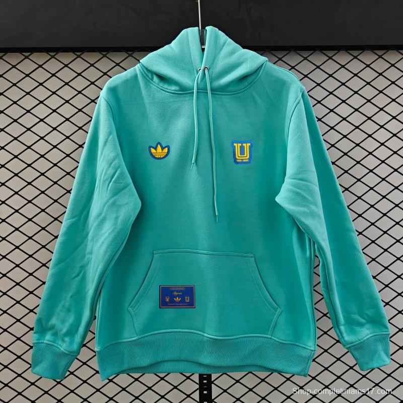 25/26 Tigres UANL Embroidered Logo Hoodie 9 Colors