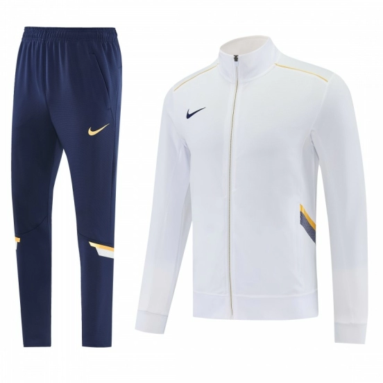 2026 NIKE White Full Zipper Jacket + Long Pants