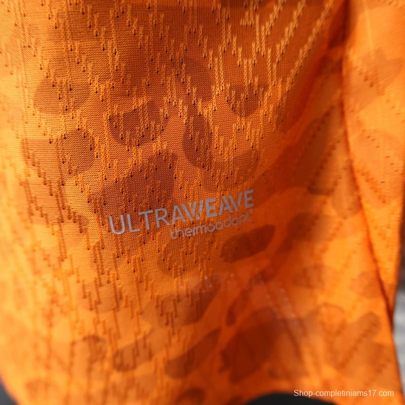 2026 Player Version Ivory Coast Orange with Leopard Pattern Jersey