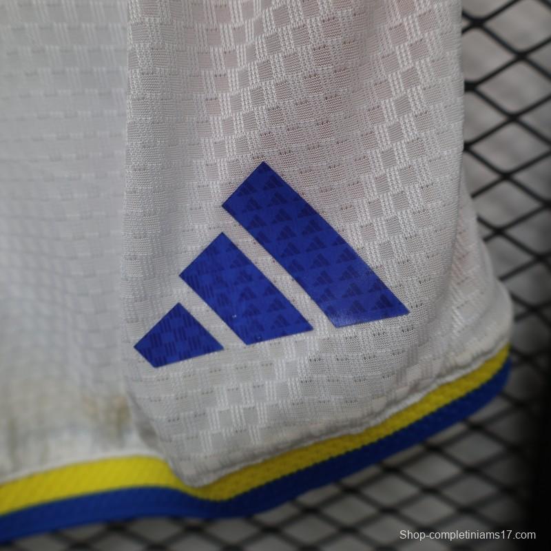 2026 Player Version Colombia White with Red Side Stripes Shorts