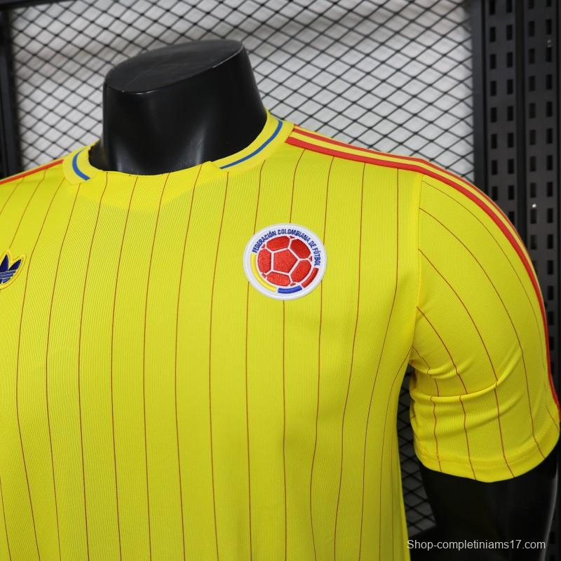 Player Version 2026 Colombia Yellow Terrace Icons Jersey