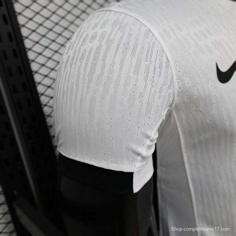 Player Version 26/27 Vasco da Gama Away White with Black Diagonal Sash Jersey