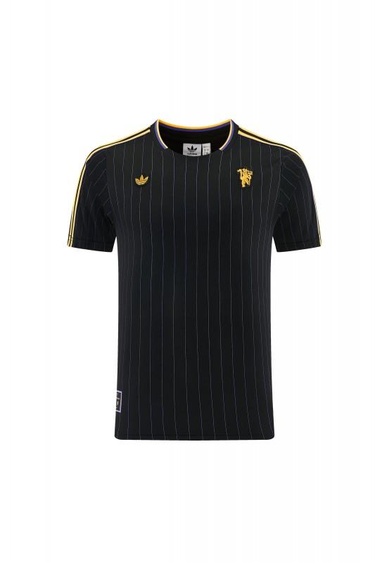 26/27  Manchester United Black Short Sleeve+Soccer Shorts