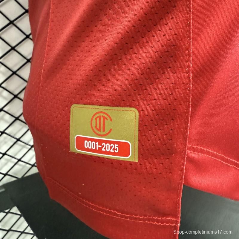 Player Version 26/27 Deportivo Toluca FC New Balance Home Deep Red White Jersey