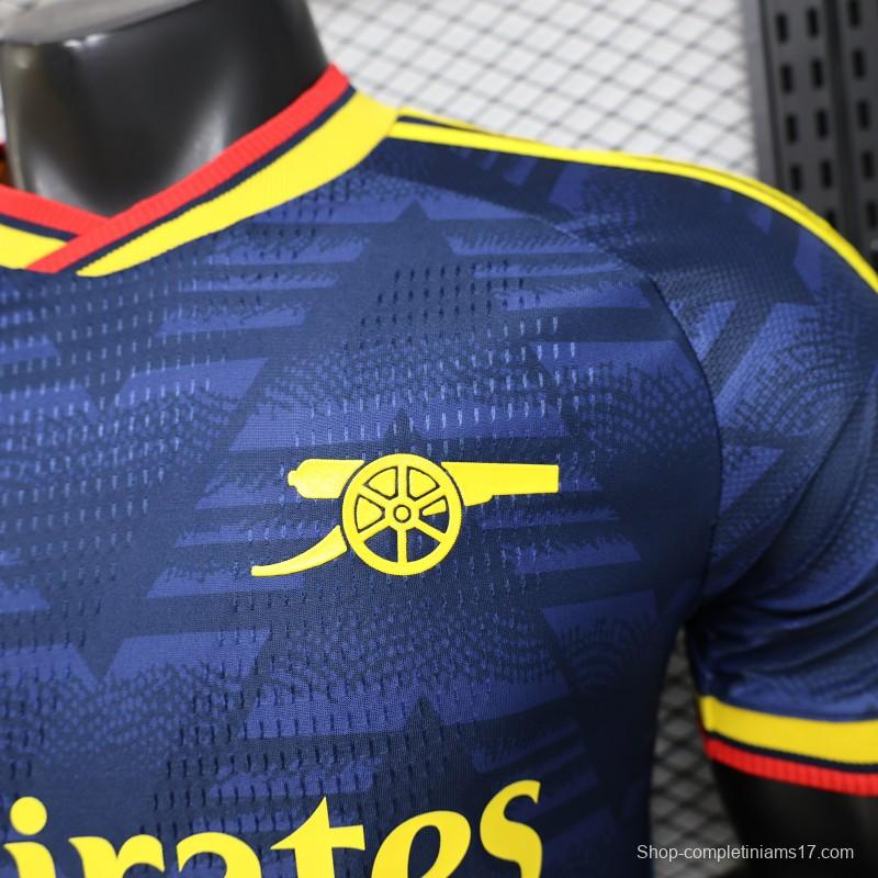 layer Version 26/27 Arsenal Navy Blue with Geometric Pattern Third Jersey