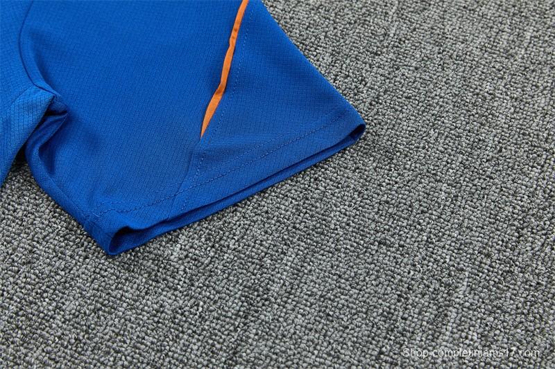 2026 France Blue & Orange Short Sleeve+Soccer Shorts