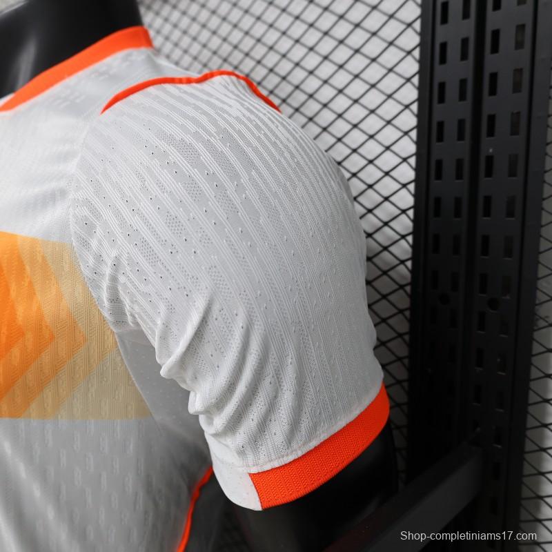 Player Version 2026 Netherlands  White with Orange  Away Jersey
