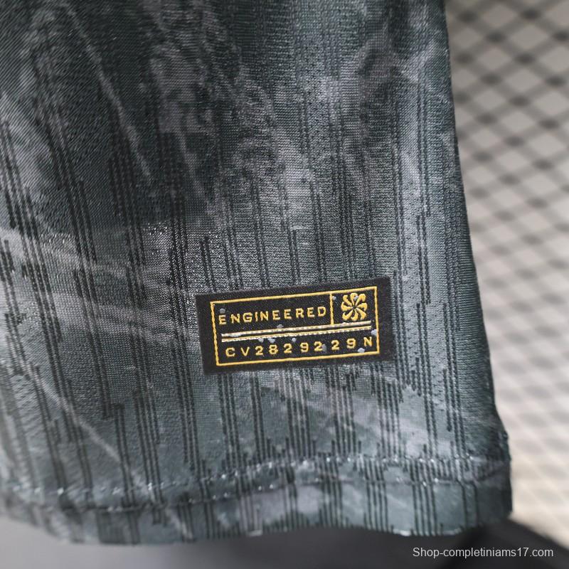 Player Version 26/27 FC Barcelona Dark Olive Green with Grunge Graffiti Third Jersey