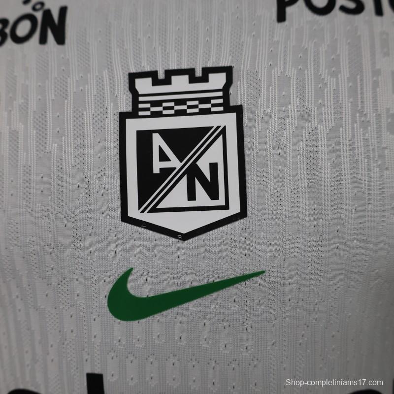 Player Version 26/27 Atlético Nacional White & Green Accent Away Jersey