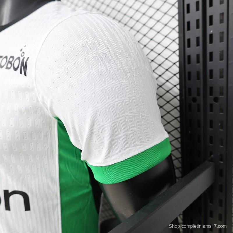 Player Version 26/27 Atlético Nacional White & Green Accent Away Jersey