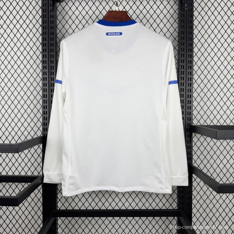Retro 2012 Netherlands Away Long Sleeve Jersey