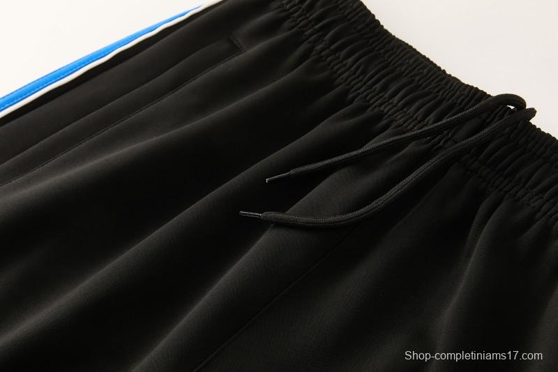2026/27 Adidas Originals Black & Royal Blue Full Zipper Jacket Tracksuit + Long Pants