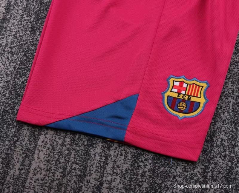 Retro Kids 05/06 Barcelona Home League Version Long Sleeve Jersey