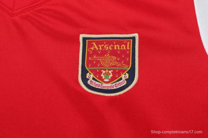 Retro 01/02 Kids Arsenal Red & White Home Jersey