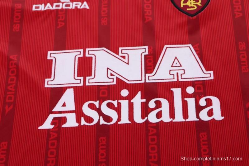 Retro Kids 99/00 Roma Home Jersey