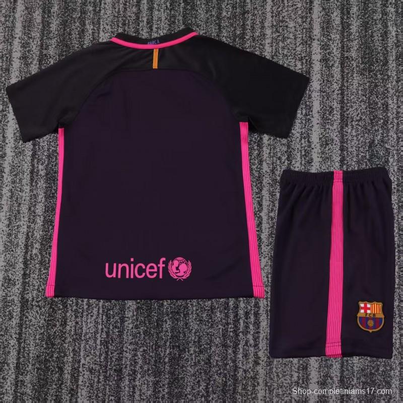 Retro Kids 16/17 FC Barcelona Away Jersey
