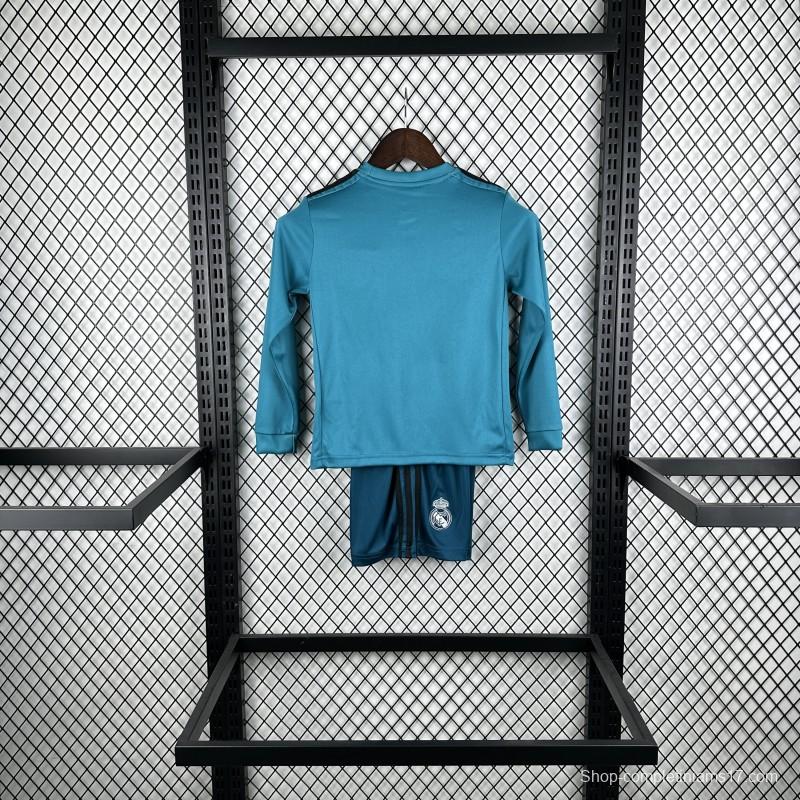 Retro Kids 17/18 Real Madrid Third Long Sleeve Jersey