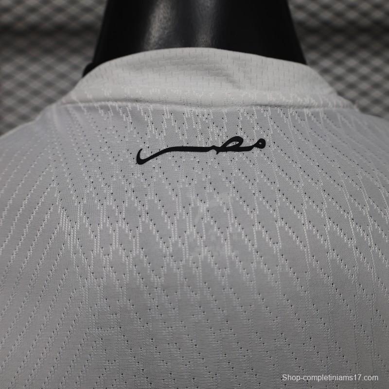 Player Version 2026 Egypt White with Grey  Away Jersey