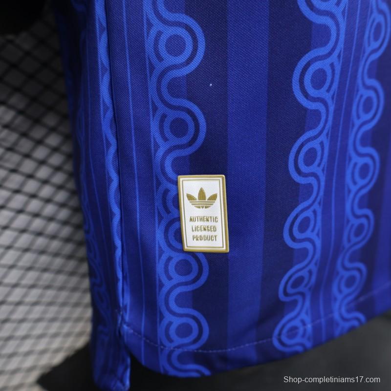 Player Version 2026 Sweden Blue with Tonal Chain Stripe  Away Jersey