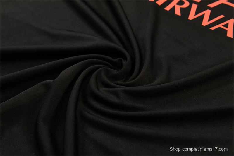 Player Version 26/27 Paris Black Half Zipper Jacket+Long Pants