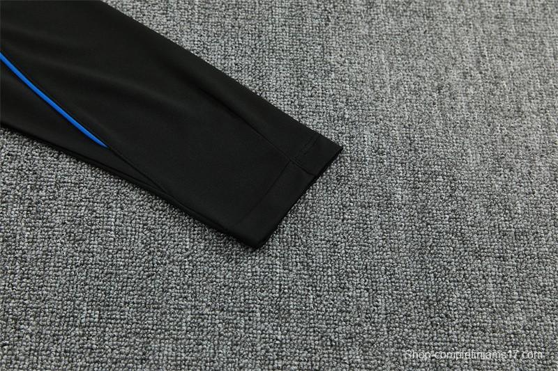 Player Version 26/27 Paris Black Half Zipper Jacket+Long Pants