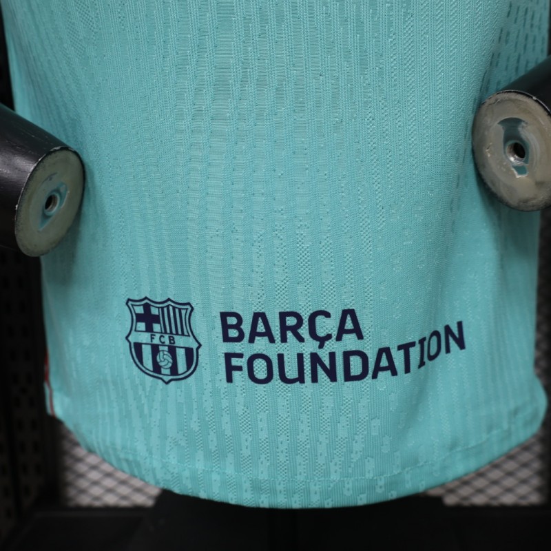 Player Version 26/27 FC Barcelona Teal & Aqua BlueThird Jersey