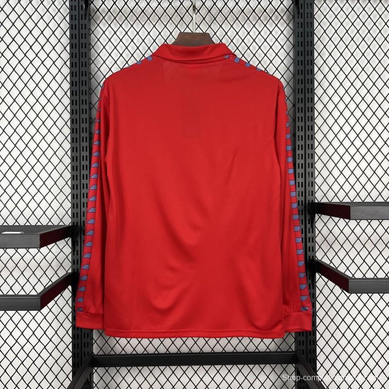 1983/84 Retro Real Zaragoza Home Long Sleeve Jersey