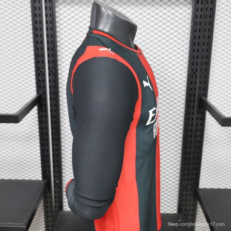Player Version 26/27 AC Milan Home Long Sleeve Jersey