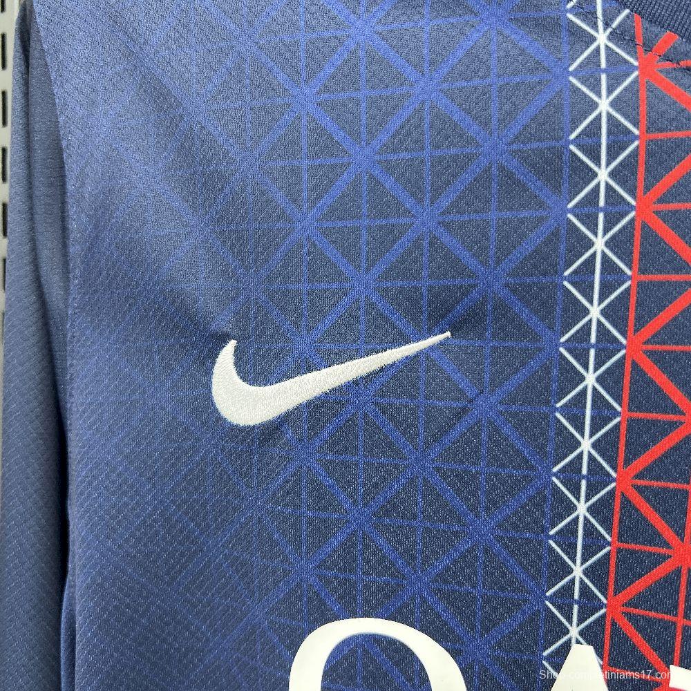 2025/26 Mens Paris Saint-Germain Home Long Sleeve Jersey