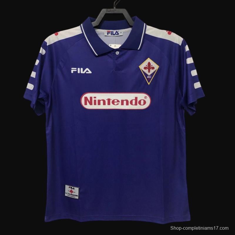 Retro 98/99 Fiorentina Home Soccer Jersey