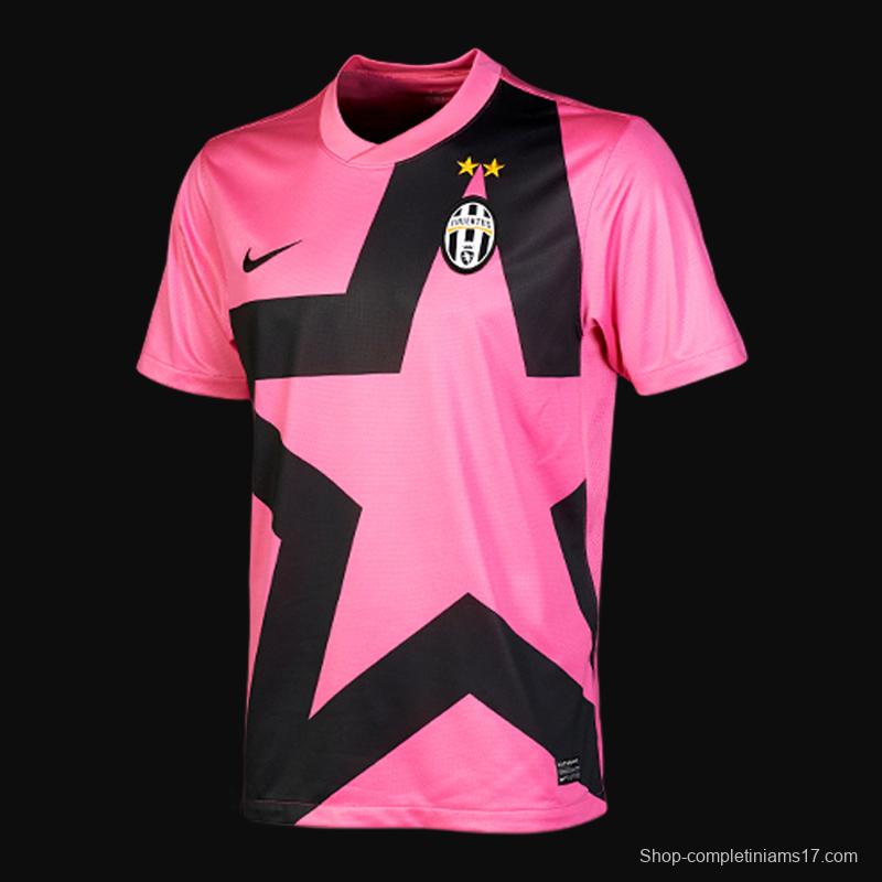 Retro 11/12 Juventus Away Pink Soccer Jersey