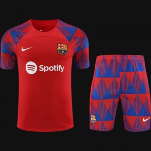 23-24  Barcelona Red Short Sleeve Jersey+Shorts