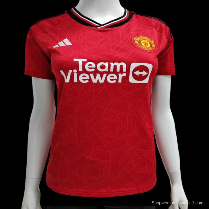 23/24 Women Manchester United Home Jersey