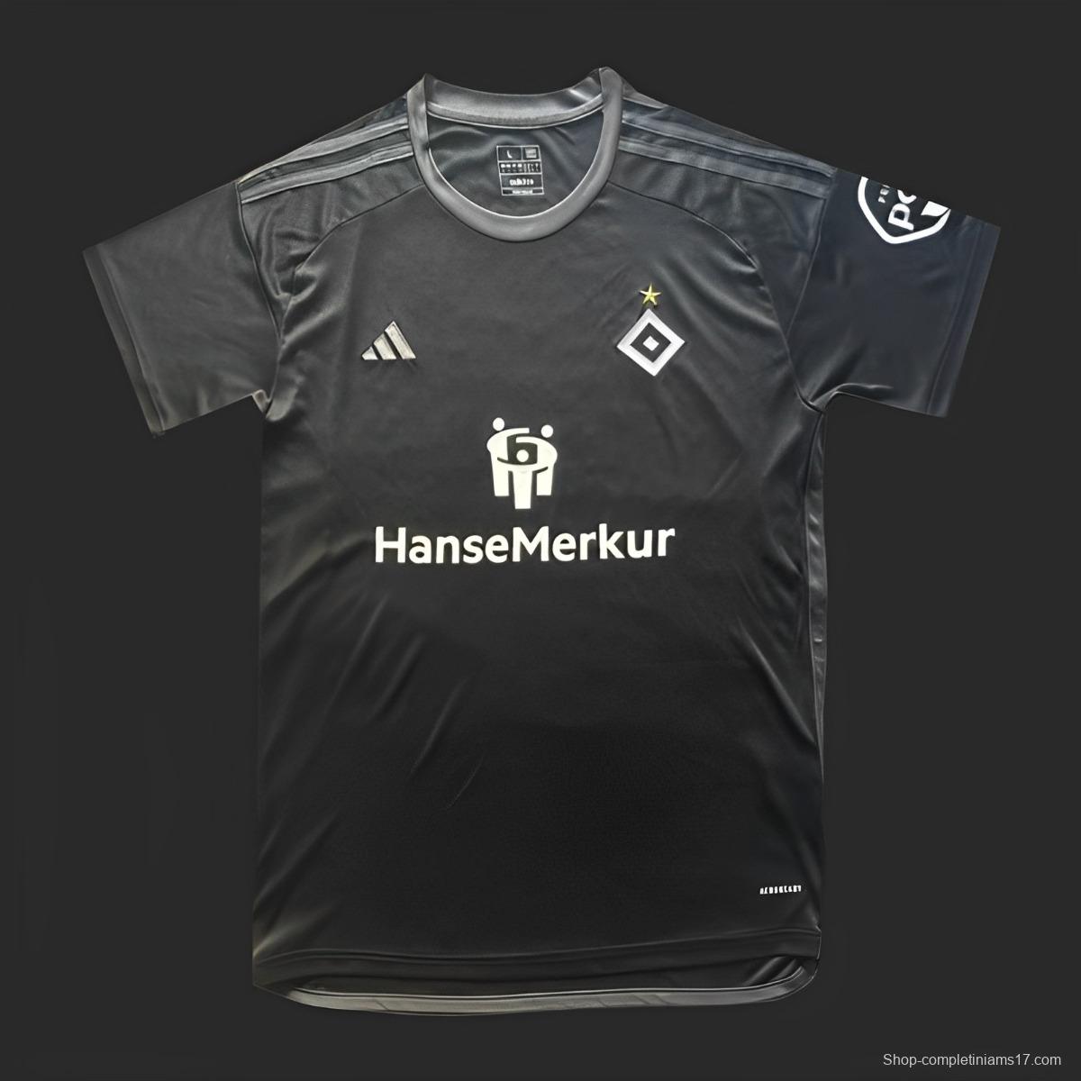 23/24 Hamburger SV Third Black Jersey